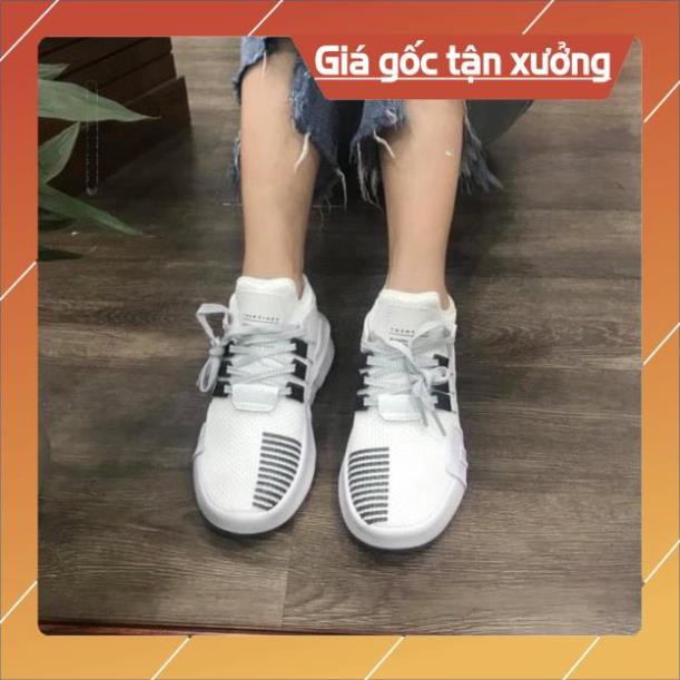 FULL BOX Giày Sneaker Nam, Nữ EQT Đen Trắng Phản Quang Cao Cấp