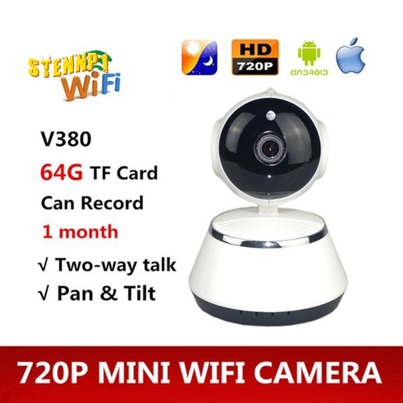 Camera An Ninh Mini V380 Hd 720p P2P + Bộ Phụ Kiện Đi Kèm