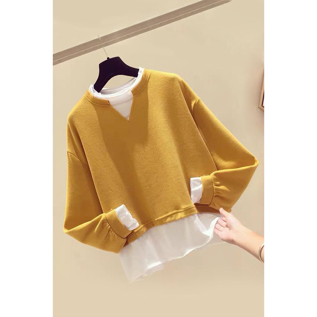 áo nỉ bông phối sáng tạo