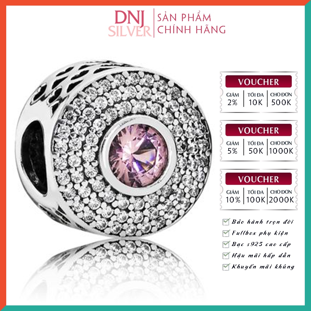 Charm bạc 925 cao cấp, hàng chuẩn bạc - Charm Radiant Splendor thích hợp để mix vòng tay charm - DN294