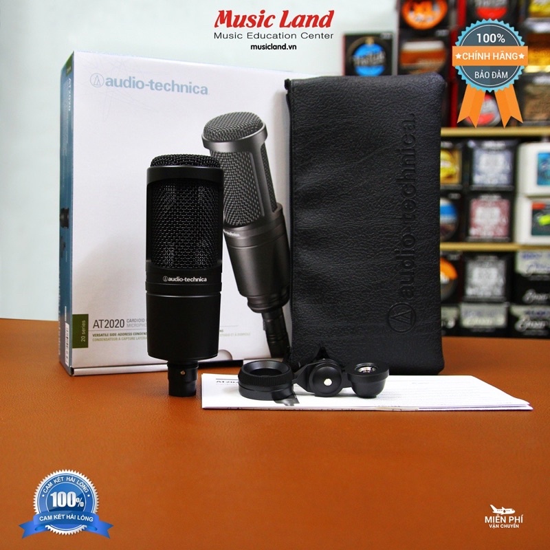 Micro Thu Âm chuyên nghiệp Audio-Technica AT2020 chính hãng bh 12 tháng