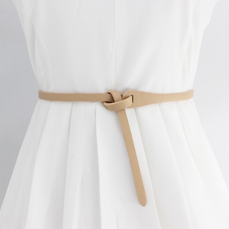 Đai váy áo da bản nhỏ 0.9cm xinh xắn - Dây nịt áo váy nhỏ da đẹp cá tính