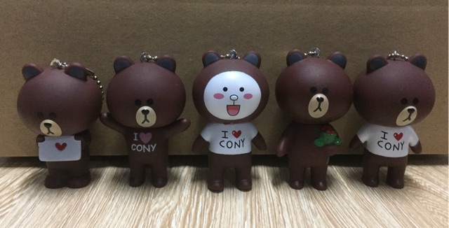 Móc khoá gấu brown, thỏ cony và vịt sally sỉ từ 10k