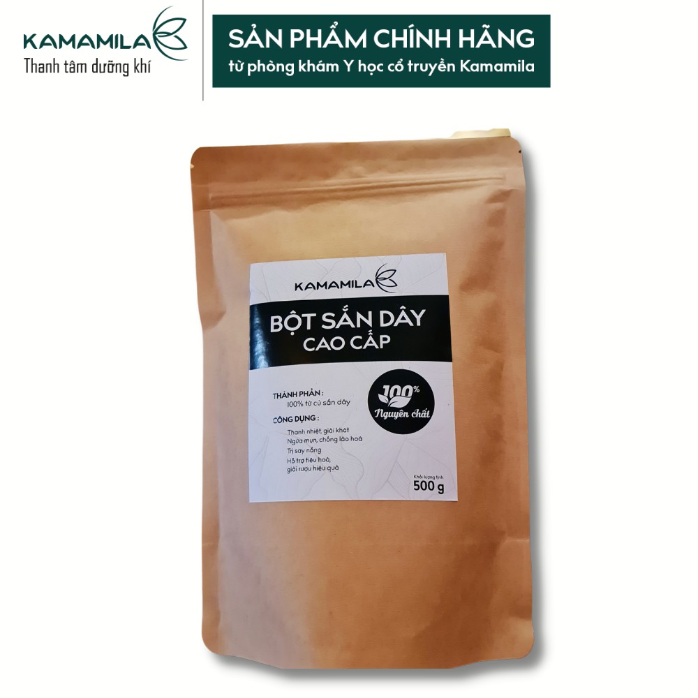 Bột Sắn Dây TA Cao Cấp Kamamila - 100% Nguyên Chất giúp thanh nhiệt cơ thể Gói 500gram