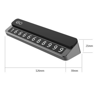 Bảng số điện thoại trên taplo ô tô, xe hơi chất liệu nhựa ABS Y-477