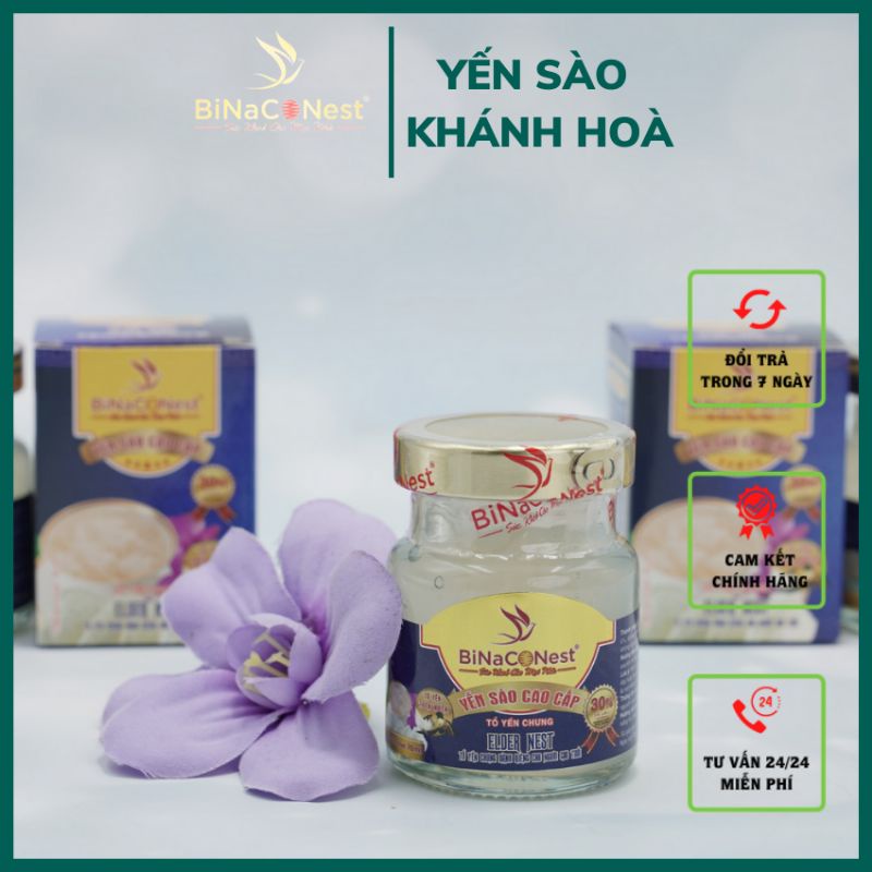 Yến sào Khánh Hòa Binaconest_ Set 50 hũ Tổ yến chưng Elder dành cho người cao tuổi