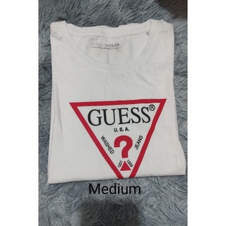 Áo Thun Tay Ngắn Cổ Tròn Dáng Rộng Vải cotton In Chữ Guess Thời Trang Cao Cấp Cho Nam Nữ