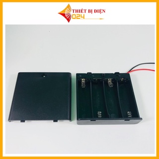 Đế Pin AA Có Nắp, Kèm Công Tắc ( Đấu Nối Tiếp )