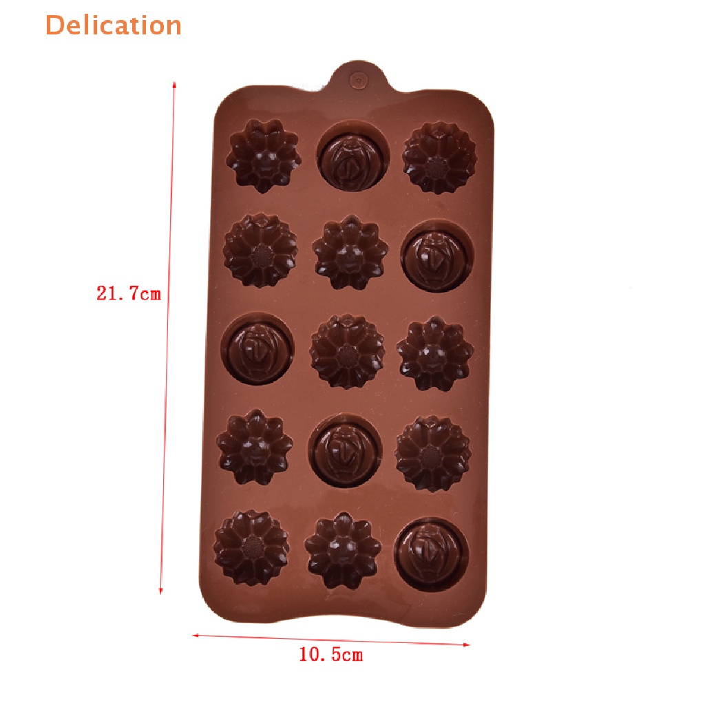 1 Khuôn Làm Bánh / Xà Phòng / Sô Cô La Hình Hoa Hồng Bằng Silicone