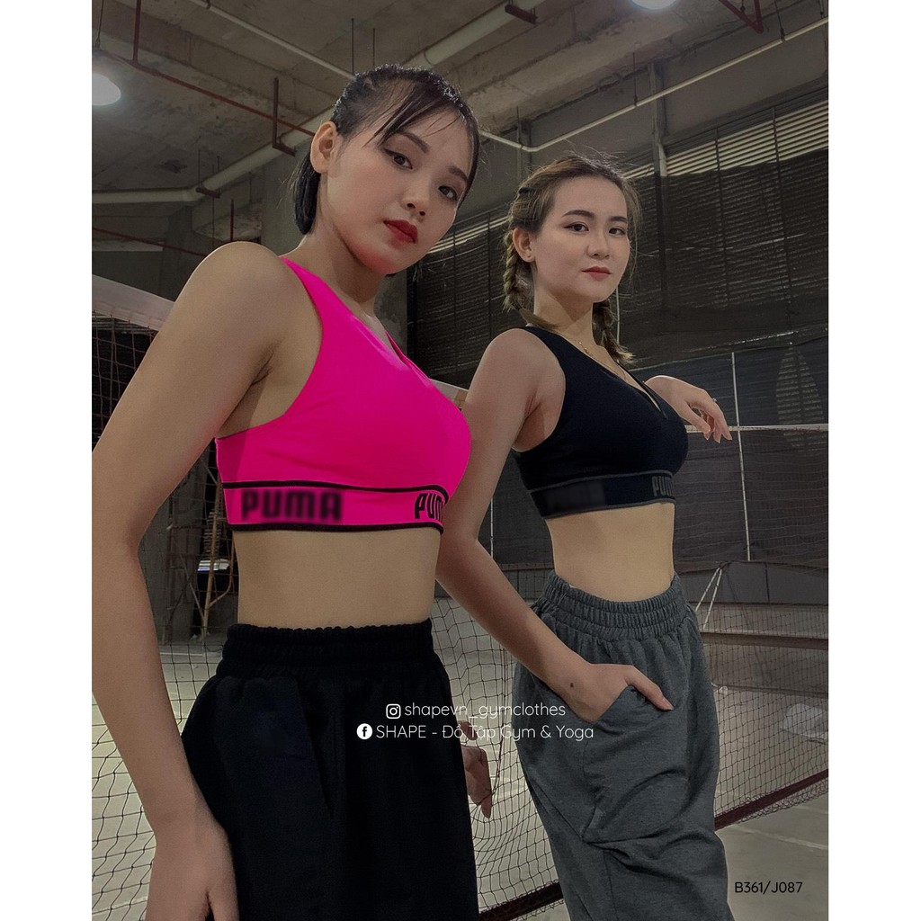 Áo bra tập gym yoga nữ P.m Seamless - CẠP CHỮ [B361]