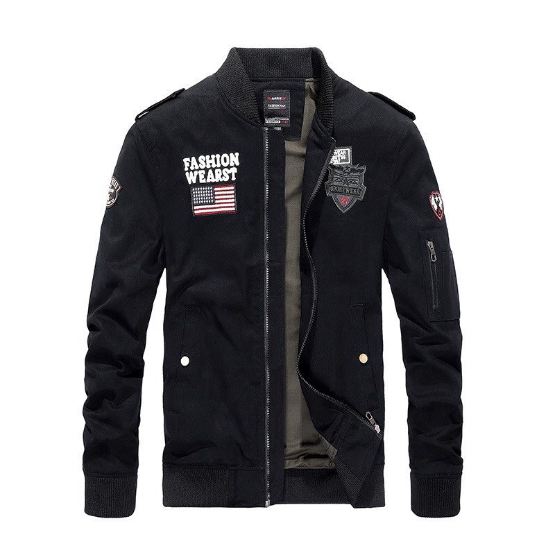 Áo khoác kaki nam 2 lớp logo thêu cực xịn , bao đẹp sang trọng phong độ cho ae THỜI TRANG KOKO MI