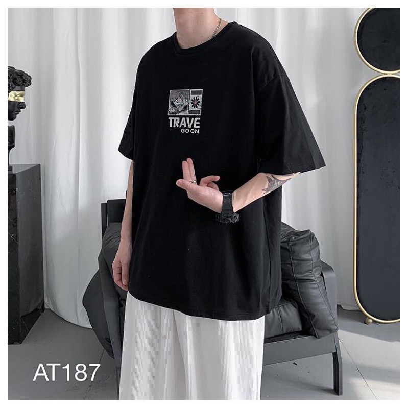 Áo Thun Nam Nữ VN CLO in hình và chữ Trave - AT187