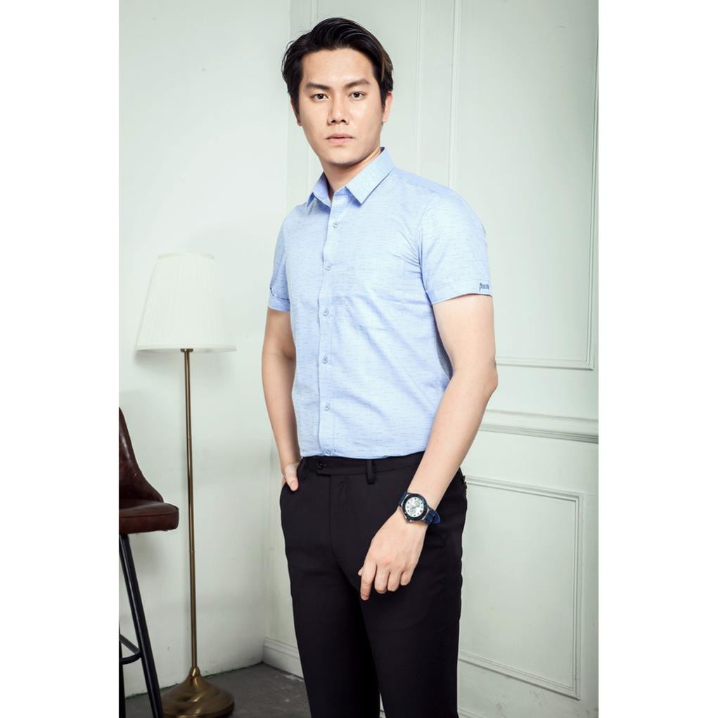 Áo Sơ Mi Nam Tay Ngắn Công Sở Lịch Lãm Blentino BSL01-TN Hàng Chính Hãng