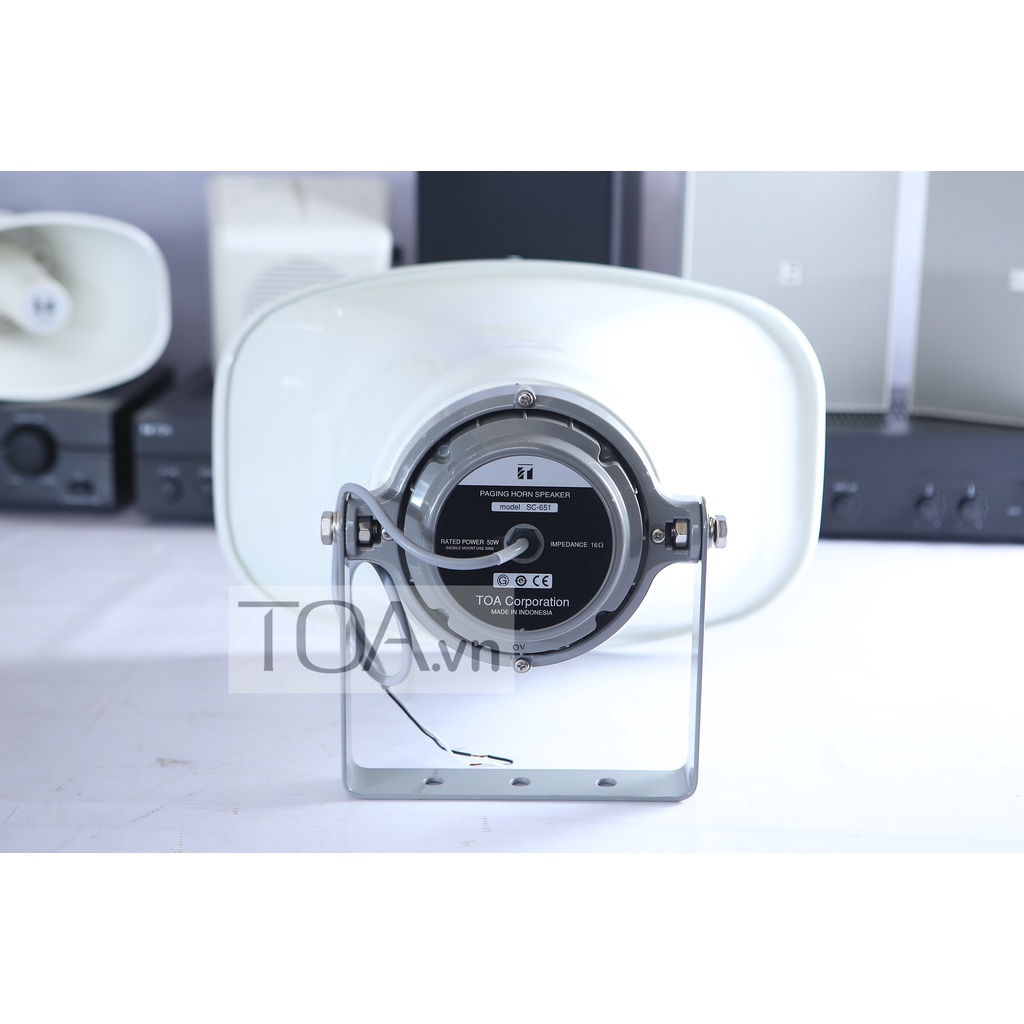 Loa nén phản xạ vành chữ nhật TOA SC-651, công suất 50W, không biến áp, Loa phát thanh thông báo