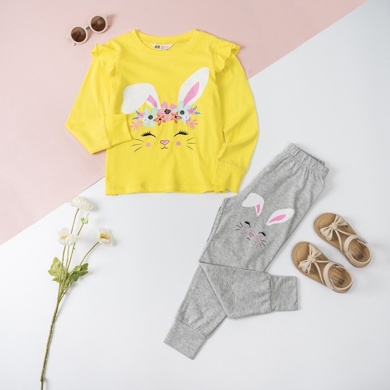 Bộ dài thu đông cotton bé gái sz đại 17-43kg