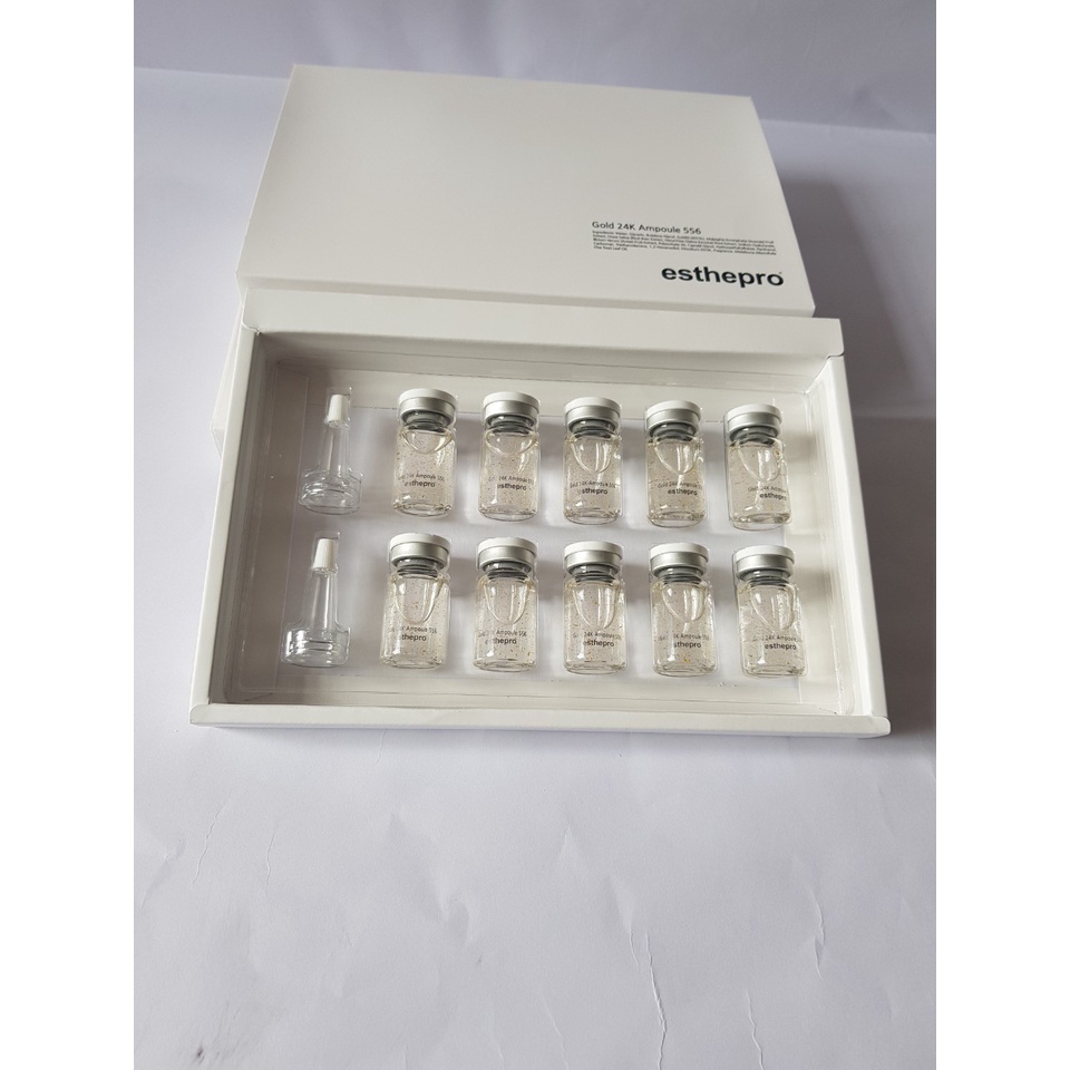 Tế bào gốc ESTHEMAX  truyền trắng Gold 24k Ampoule 556 cấp ẩm, dưỡng trắng da
