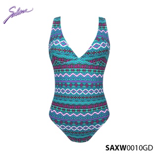 Đồ bơi liền thân bikini cao cấp hoa văn thổ cẩm thời trang swimwear by sabina saxw0010gd