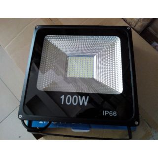 Đèn pha led mỏng ngoài trời 100W IP66 ánh sáng trắng, vàng giá rẻ