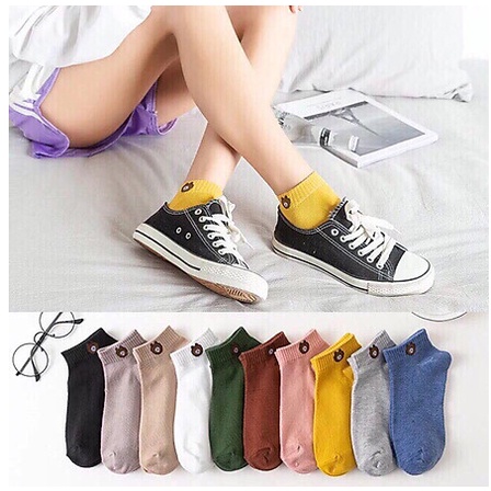 Set 10 Đôi Tất Gấu Cổ Ngắn Nhiều Màu
