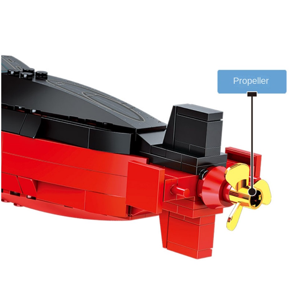 Bộ 1003 Mô Hình Tàu Ngầm MOC WW2 Ohio Class Strategic Nuclear