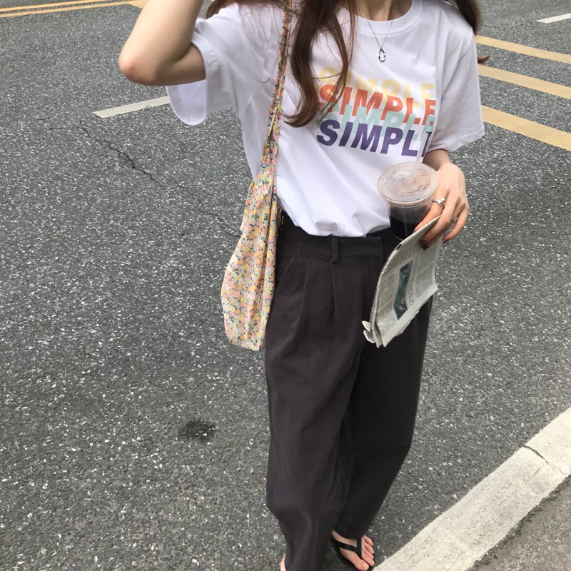 NRVP Áo Thun Tay Ngắn Cổ Tròn Thời Trang Mùa Hè Phong Cách Đường Phố Nhật Bản 2022 Cho Nữ