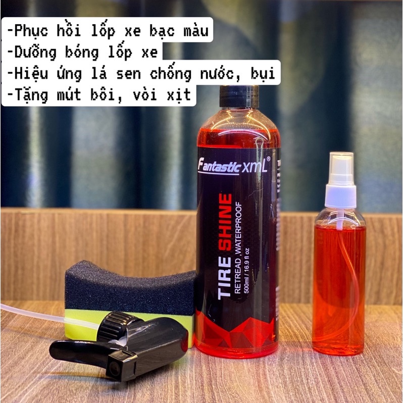 Phục hồi và bóng vỏ/lốp xe chống nước và bụi bẩn