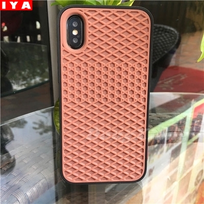 Ốp điện thoại cao su kiểu waffle bảo vệ cho Iphone 12 Pro Max 11 Pro Max 5 5S 6 6S Xs Max 7 8 Plus