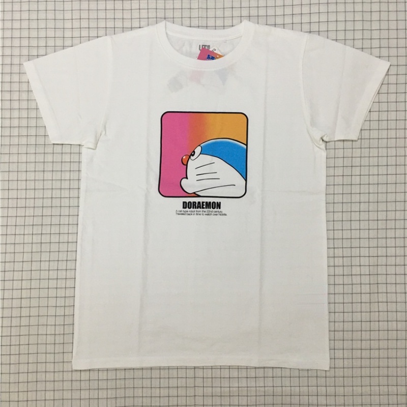Áo thun Uniqlo ngắn tay in hình Doraemon dễ thương cho nam nữ