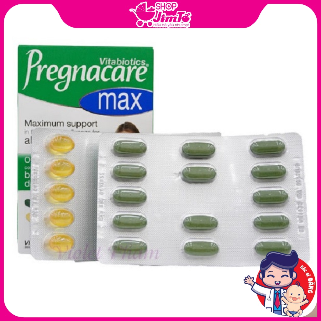 Viên Uống Vitamin Tổng Hợp Pregnacare Max Bổ Sung Dinh Dưỡng Cho Phụ Nữ Trước Và Sau Khi Mang Thai Lọ 84v