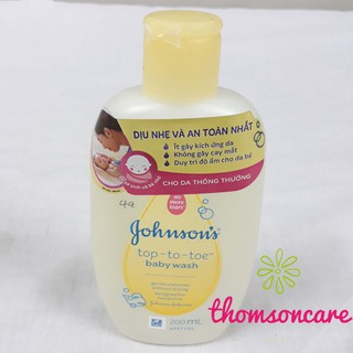 Sữa Tắm Gội Gohnson Baby 200ml - Sữa tắm gội Johnson baby wash