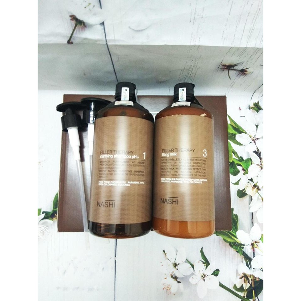 DẦU GỘI XẢ SIÊU PHỤC HỒI FILLER THERAPY ARGAN 1000ml X 2