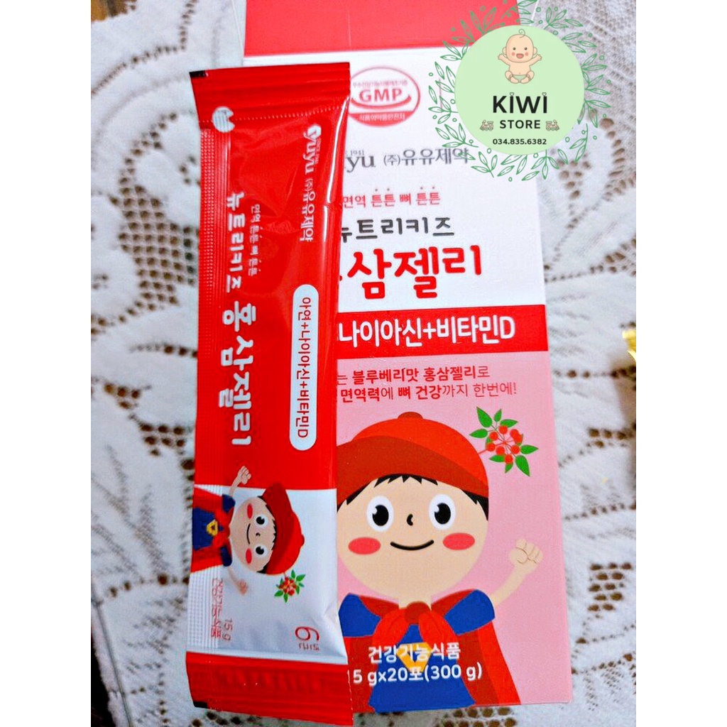 Thạch hồng sâm YUYU Baby Hàn Quốc cho bé từ 8 tháng