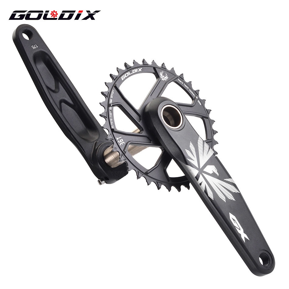 SRAM Trục Khuỷu Bằng Hợp Kim Nhôm Màu Đen 0 Độ 30T 32T 34T 36T 38T GXP MTB 170mm 175mm Cho Xe Đạp