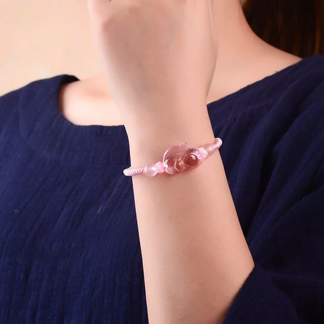 Vòng Tay Hồ Ly Chiêu Duyên Hồng - Đem Lại Tình Yêu Và May Mắn