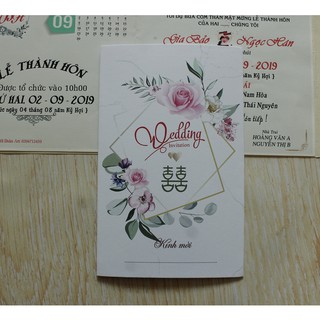5 mẫu thiệp cưới đồng giá - đã bao in nội dung p!