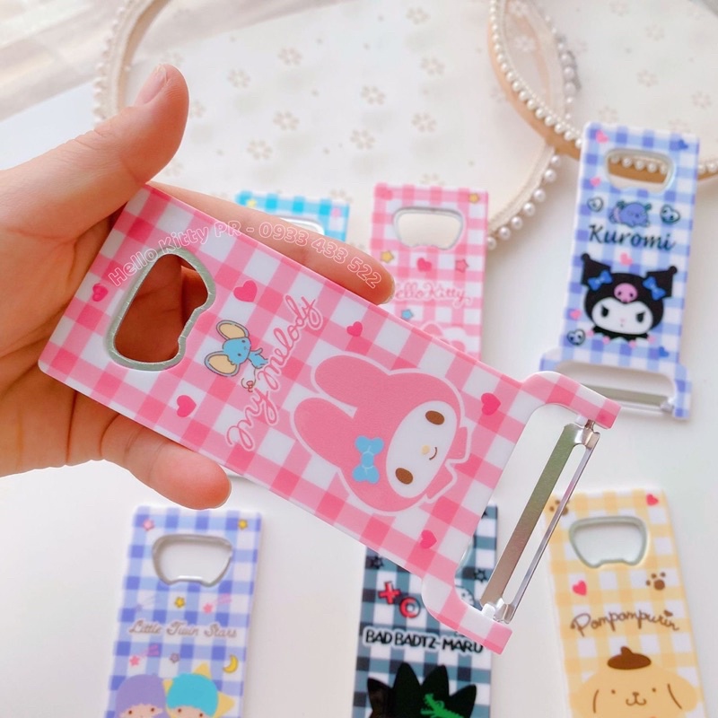 Dụng cụ mở khui nắp chai, dao bào đa năng Hello Kitty