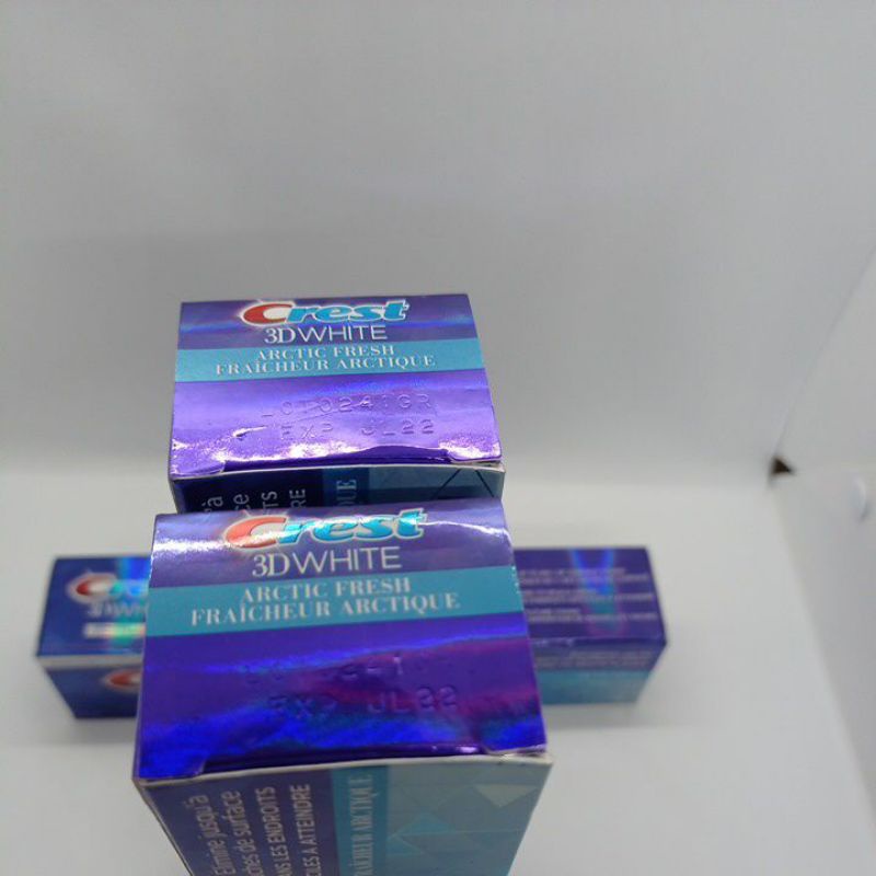 (date t7/22) Kem đánh răng Crest 3D white Artic Fresh