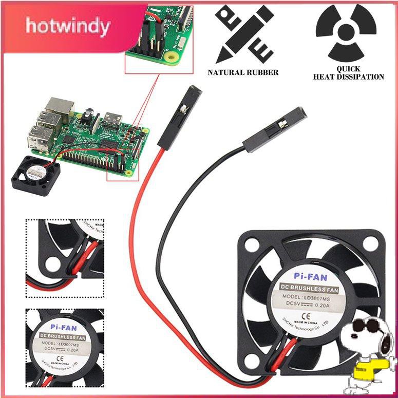 Quạt Tản Nhiệt 5v 3.3v Cho Raspberry Pi 4 B / 3b + / 3b / 2b / B + Cpu