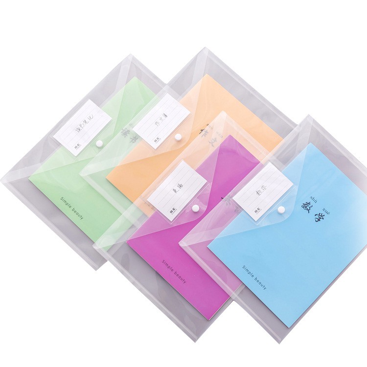 Túi đựng tài liệu bằng nhựa trong suốt cỡ A4 tiện dụng cho học sinh/ văn phòng | BigBuy360 - bigbuy360.vn