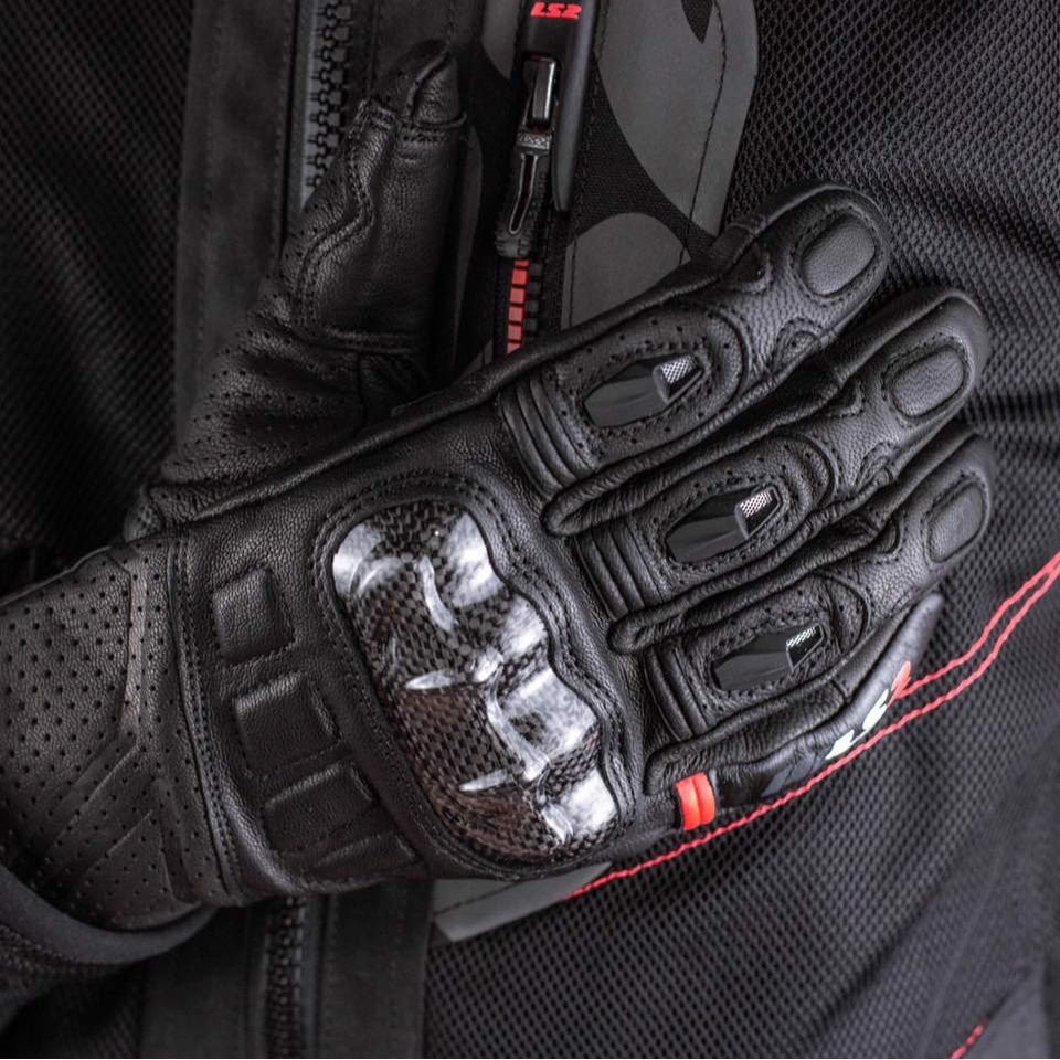 Găng Tay Da, Găng Tay Xe Máy Moto Cao Cấp LS2 Spark Man Chrunix