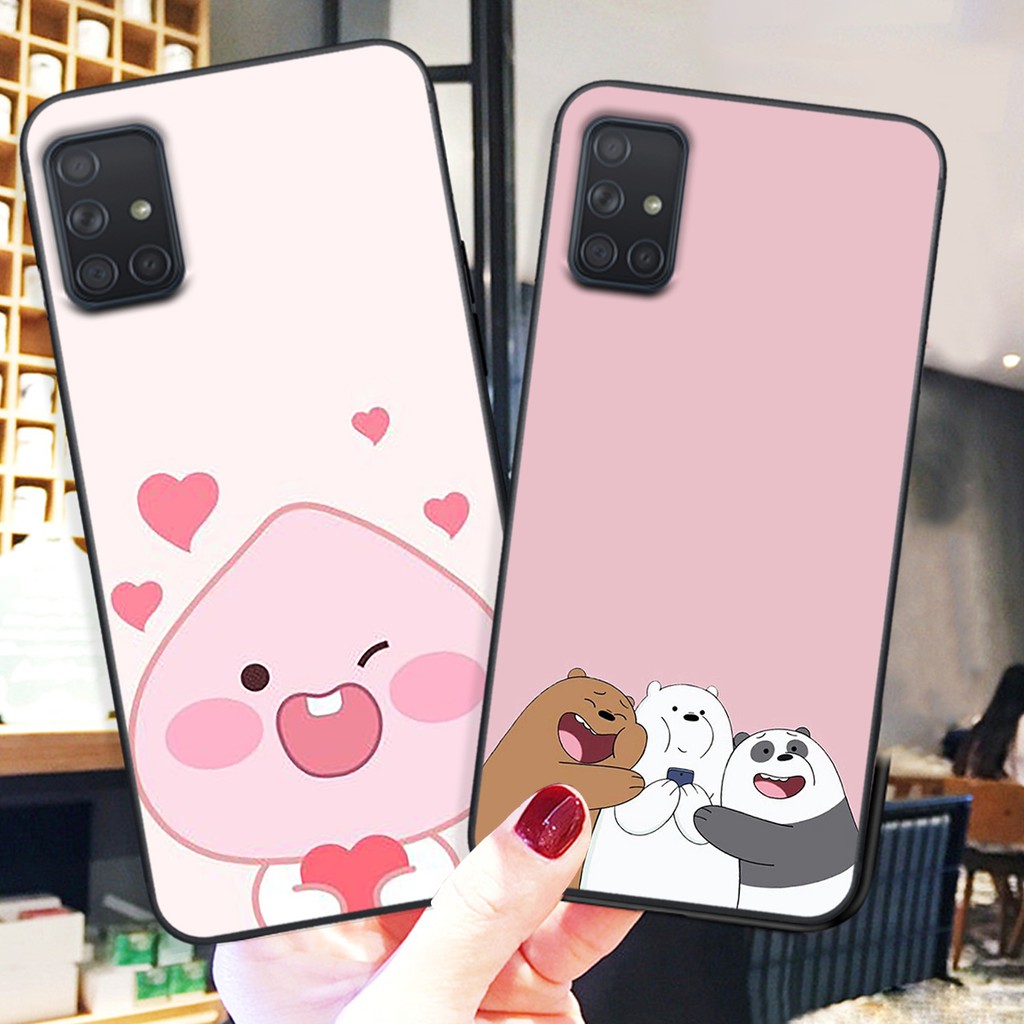 Ốp lưng điện thoại Samsung Galaxy M51 - A51 - A71 in hình gấu cute- Doremistorevn