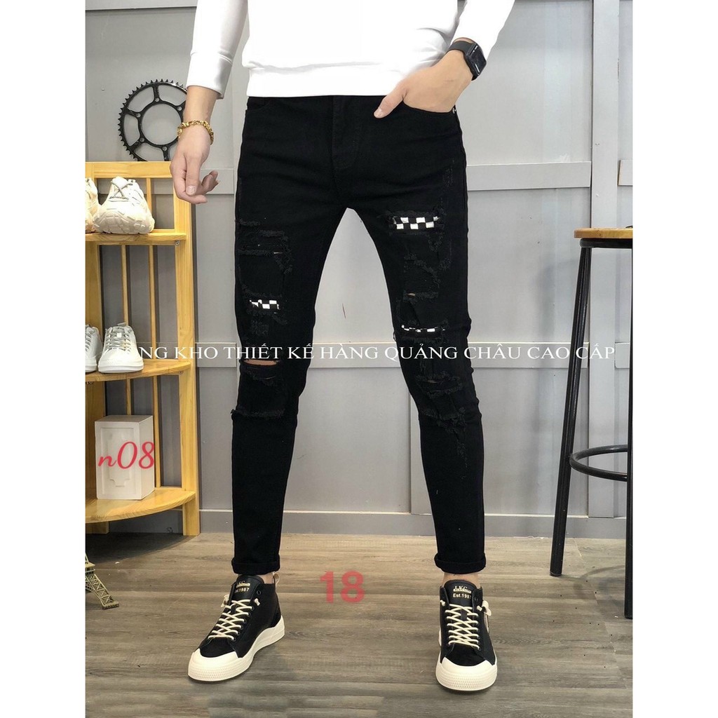 Quần jean nam - quần bò nam co dãn ôm form tôn dáng chuẩn, quần jean thời trang cao cấp nam Muradfashion mẫu MSS20