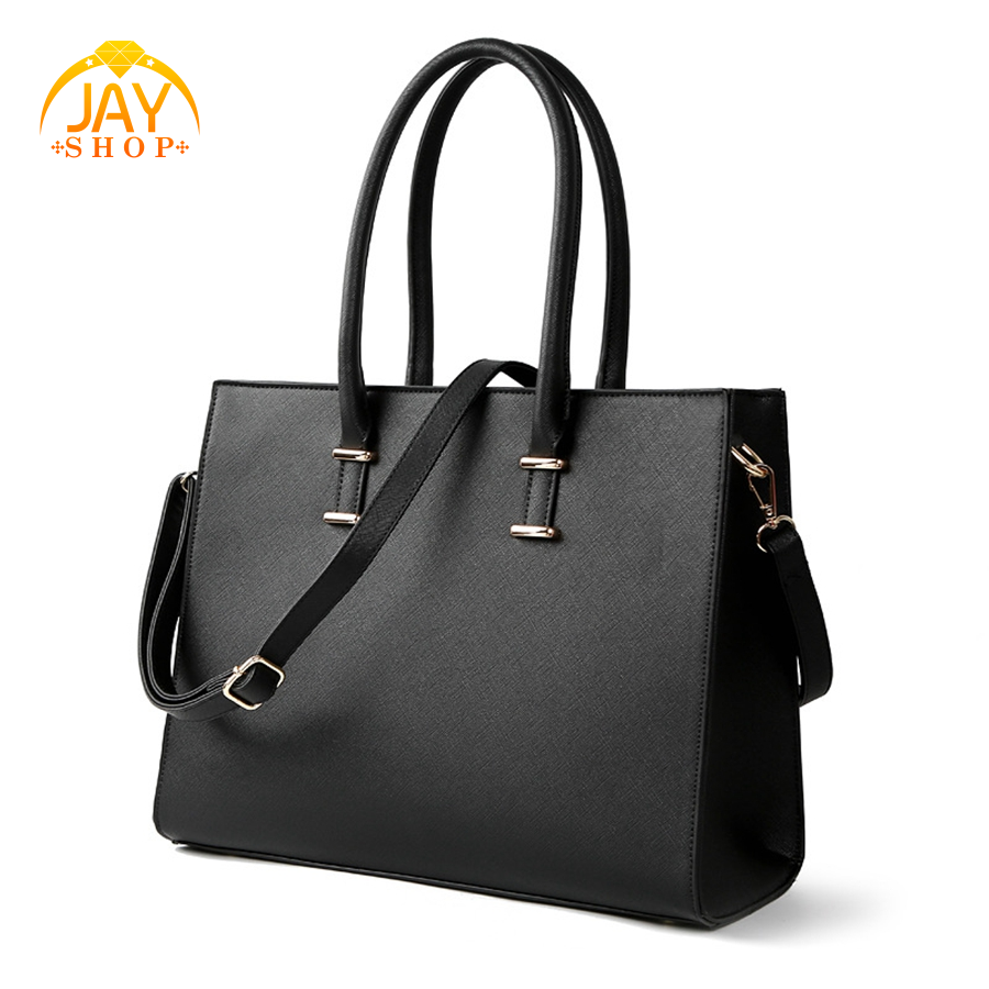 Túi xách đeo vai đựng laptop 13 inch/ 14 inch/ 15 inch/ 15.6 inch bằng da PU thời trang cho nữ