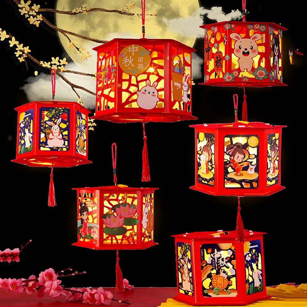 YIYU Lồng Đèn Giấy Tua Rua Treo Trang Trí Phong Cách Trung Hoa