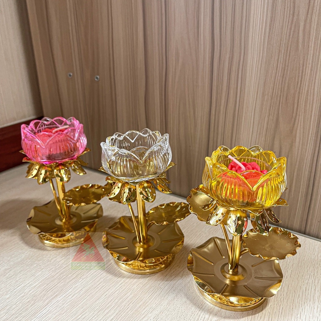 Chân Tealight Lưu Ly Sen