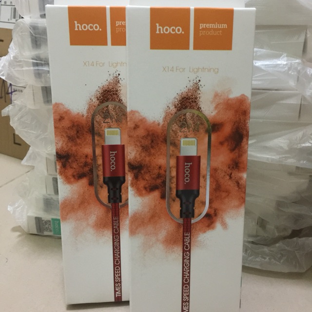 Dây sạc Hoco 2m(X14) cho iphone 5/6/7/iphone X