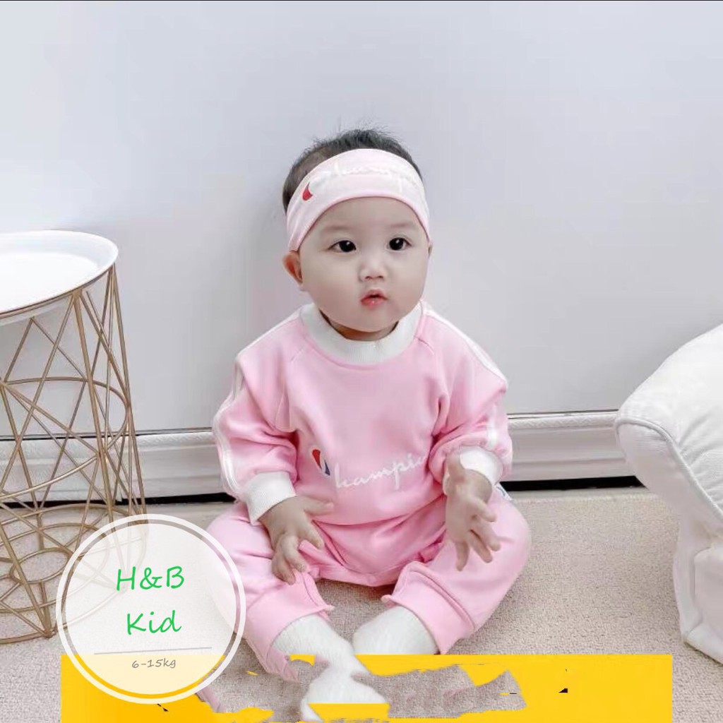 Set TĐ    dày dặn  cho bé trai, gái kèm  băng đô ( 5-13kg )hàng đẹp