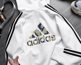 Áo khoác Adidass có mũ chất thun PC co giãn
