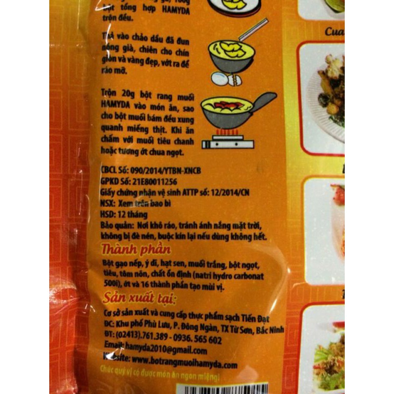 Gói 450g Bột Rang Muối Tôm Gà Vịt ..HaMyDa