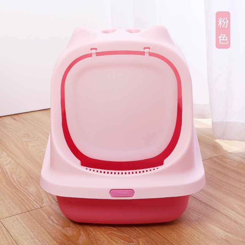 Nhà Vệ Sinh Cho Mèo Có Cửa Cỡ Lớn, Có Nắp Đậy
